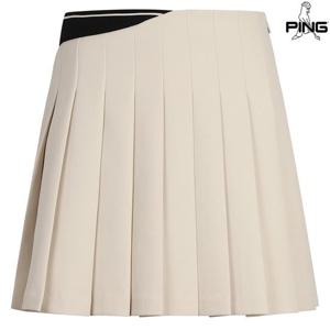 [핑골프]여성 허리 시보리 플리츠 큐롯 스커트 121E3PC281_BG
