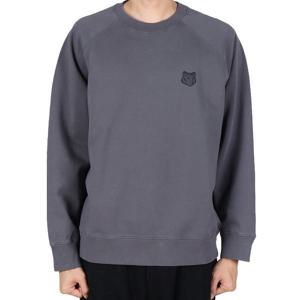 메종키츠네 25FW 남성 폭스헤드 오버사이즈 맨투맨 챠콜PM00306KM0340 P180