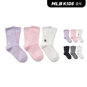 [MLB키즈 공식]26N 골지 일대일 양말 3번들 (2color)7ASOB136N
