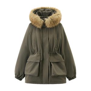 [비엔엑스]윈터 퍼 후드 집업 야상 점퍼 (BX4JP051L0)