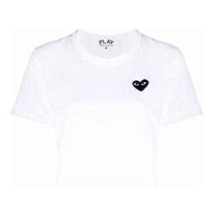 꼼데가르송 하트 모티프 코튼 라운드넥 티셔츠 AXT120D 2