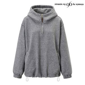 [나인식스뉴욕]데일리 반집업 후드 스트링 긴팔 티셔츠 (NP4LW024L0)