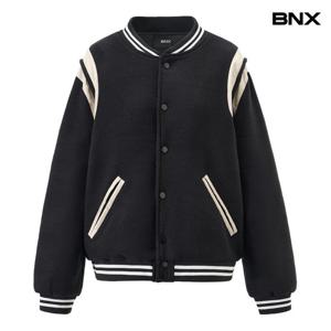 [BNX] 캐주얼 배색 라인 바시티 패딩 점퍼 (BX4JP052L0)