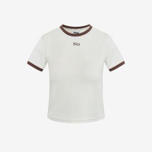 [FILA] 골지 캡내장 크롭 반팔티 (FS2ITH2252F_CRM)