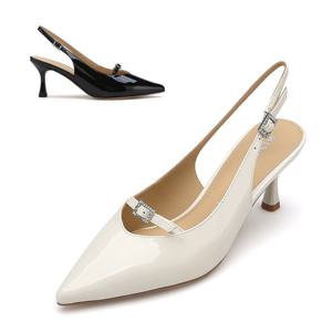 미소페  여성 슬링백힐 012412701 6.5cm 2color