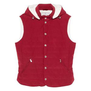 브루넬로 쿠치넬리 디테쳐블 후드 멤브레인 나일론 다운 베스트