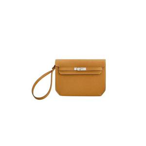 Hermes에르메스 켈리 데페쉬 25 파우치 토고   팔라듐 하드웨어 나뛰렐 사블르 H078401CK21