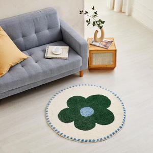 [모던하우스] 터프팅 그린플라워 러그 D90