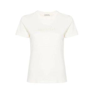 몽클레어 비디드 로고 티셔츠 8C0001589AIJ034 White