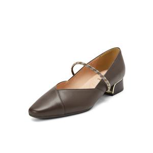 탠디본사 양가죽 펌프스 브라운, 725412 LA-435 (3cm)