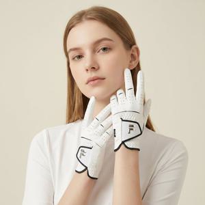 FILA 휠라골프 홀로그램 극세사 여성용 양손 골프장갑