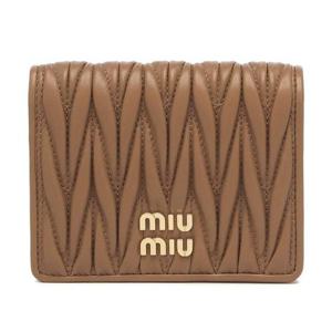 미우미우 마테라쎄 나파 가죽 반지갑 5MV204 AFPP F098L