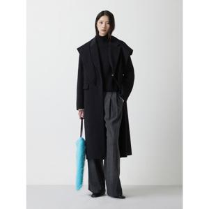 [쥬크]캐시미어 블렌디드 롱 코트&숄 후드 Z254MSG534