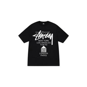 Stussy스투시 도버 스트리트 마켓 월드 투어 티셔츠 블랙 3904001