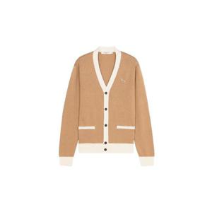 Maison Kitsune메종 키츠네 베이비 폭스 패치 바이컬러 클래식 가디건 베이지 HU00542KT1036-P221