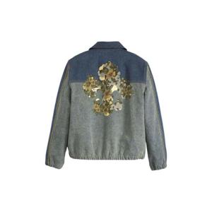 Levis리바이스 x 데님 티어스 트랙 자켓 미드 인디고 워시 000VL0000