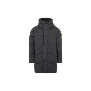 Stone Island스톤 아일랜드 70123 크링클랩스 후드 롱 다운 자켓 블랙   22FW 771570123-V0029