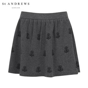 [세인트앤드류스] 여성 바로크 자카드 니트 큐롯 스커트 821E3PC182_GY