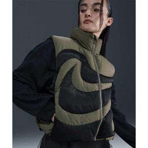 나이키 스포츠웨어 스우시 시리즈 오버사이즈 다운 베스트 W - 미디엄 올리브블랙 IH3981-222 246496