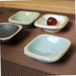 여주 소야 도자기 아름 블루 사각종지 (간장종지)