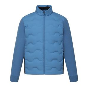 [팬텀]가을 남성 니트 배색 구스 다운 점퍼 / 211E3JP202_BL_IC