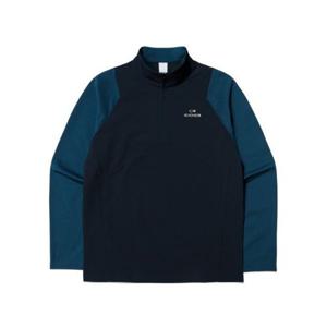 아이더 STORM (스톰) 남성 배색 긴팔 짚업 티셔츠_Carbon DMU24206Z6 283050