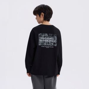 [내셔널지오그래픽키즈]K261UTS810 어드벤처 긴팔 티셔츠 CARBON BLACK