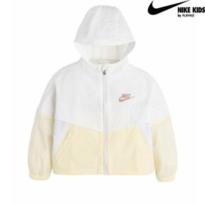 [나이키키즈(플레이키즈)]나이키 홑겹 컬러블럭 윈드러너 자켓 아이보리 1-7세 A252JK163P