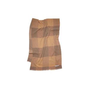 아크네 스튜디오 체크 울 머플러 다크 카멜 폭스 그레이 CA0247-DEK