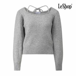 [르샵] 리본 스퀘어넥 디테일 니트 (BQ1KP032A)