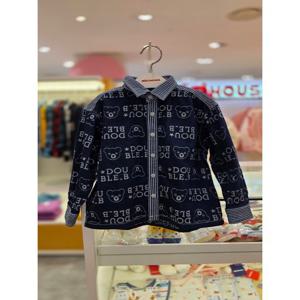 [미키하우스10] 16R105301 DB 비쿤 자카드 데님셔츠 청자켓