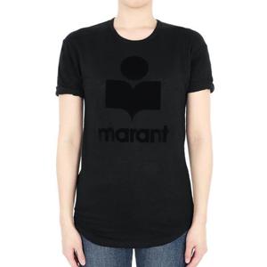 24 SS 이자벨마랑 여성 에뚜왈 콜디 로고 반팔(올블랙) TS0004FA A1N09E 01BK