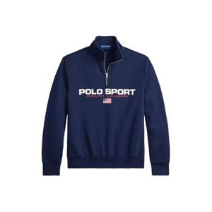폴로 랄프로렌 로고 프린트 하프 지퍼 스웨트셔츠 710B15094