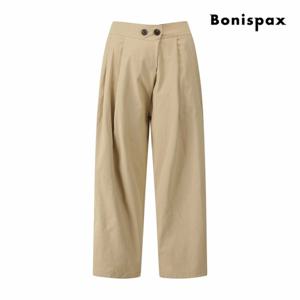 [보니스팍스] 핀턱 와이드 코튼 밴딩 팬츠 (XQ1PT008M0)