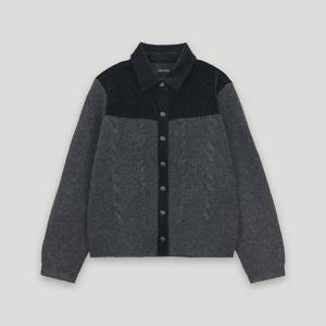 [코데즈컴바인]코듀로이 니트 배색 자켓 CLA-JK001W1