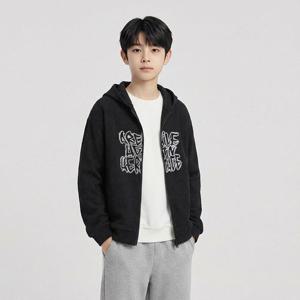 [행텐 틴즈]행텐틴즈 니트라이크 그래픽 후드집업_100(14560-034-206-46)