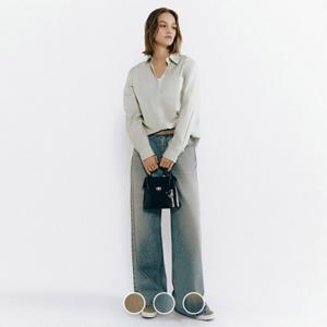 [지오다노]여성 와이드 루즈핏 데님 팬츠 청바지 415535/05415535