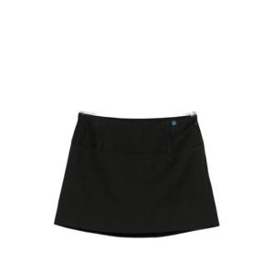 던스트 미디 스커트 UDSK6A205 BK Black