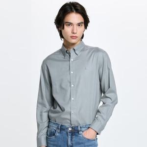 헤지스  26SS  남성 로고자수 면혼방 긴팔캐주얼셔츠 HZSH6A203T1