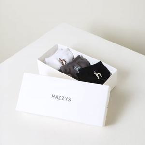 [헤지스] 남성 체크 발목양말 3종세트 HZSS6E806MU