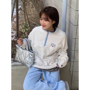 [후아유] 공용 USA Fleece Half Zip-up WHMAG2291U