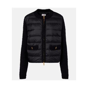 몽클레어 다운 패널 부클레 트리밍 집업 카디건 P01127267