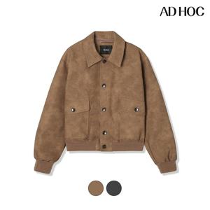 [애드호크]여성 인조가죽 크롭 점퍼 HB2LE51_DJ