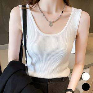 여자 기본 골지 민소매 나시 URK-456 와플면