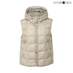 [하이드로겐] 여성 다크페더 경량 구스다운 베스트 H21E4JS201_BG