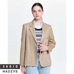 헤지스여성 HSJA6B203 울폴리 테일러드 자켓