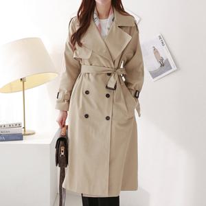 [모리스커밍홈] 견장 더블버튼 트렌치코트_M2602CT001A