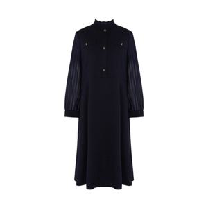 [크로커다일 레이디]핏앤플레어 넥프릴 원피스 CLESOP101