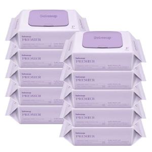 [땡큐온]베베숲 프리미어 엠보싱 아기물티슈 캡70매 x10개