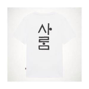 노스페이스 NT7UR60B 한글 반팔 티셔츠WHITE 1694591